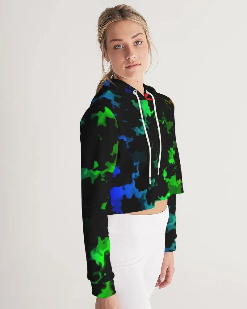 Neon Dip Women's Cropped Hoodie
