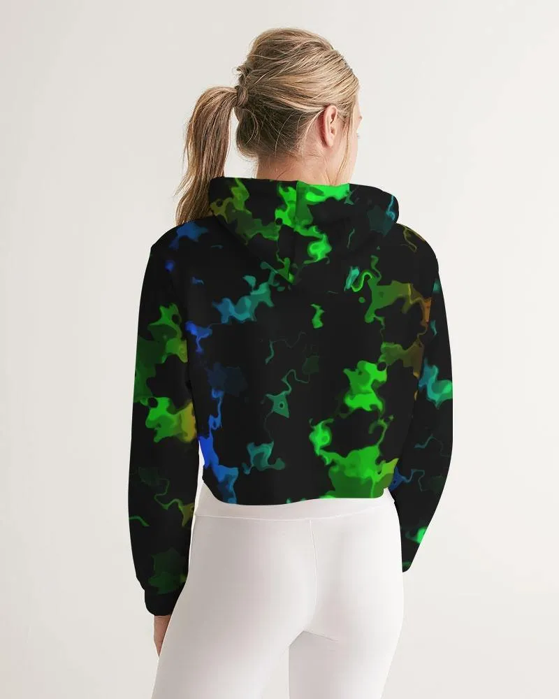 Neon Dip Women's Cropped Hoodie