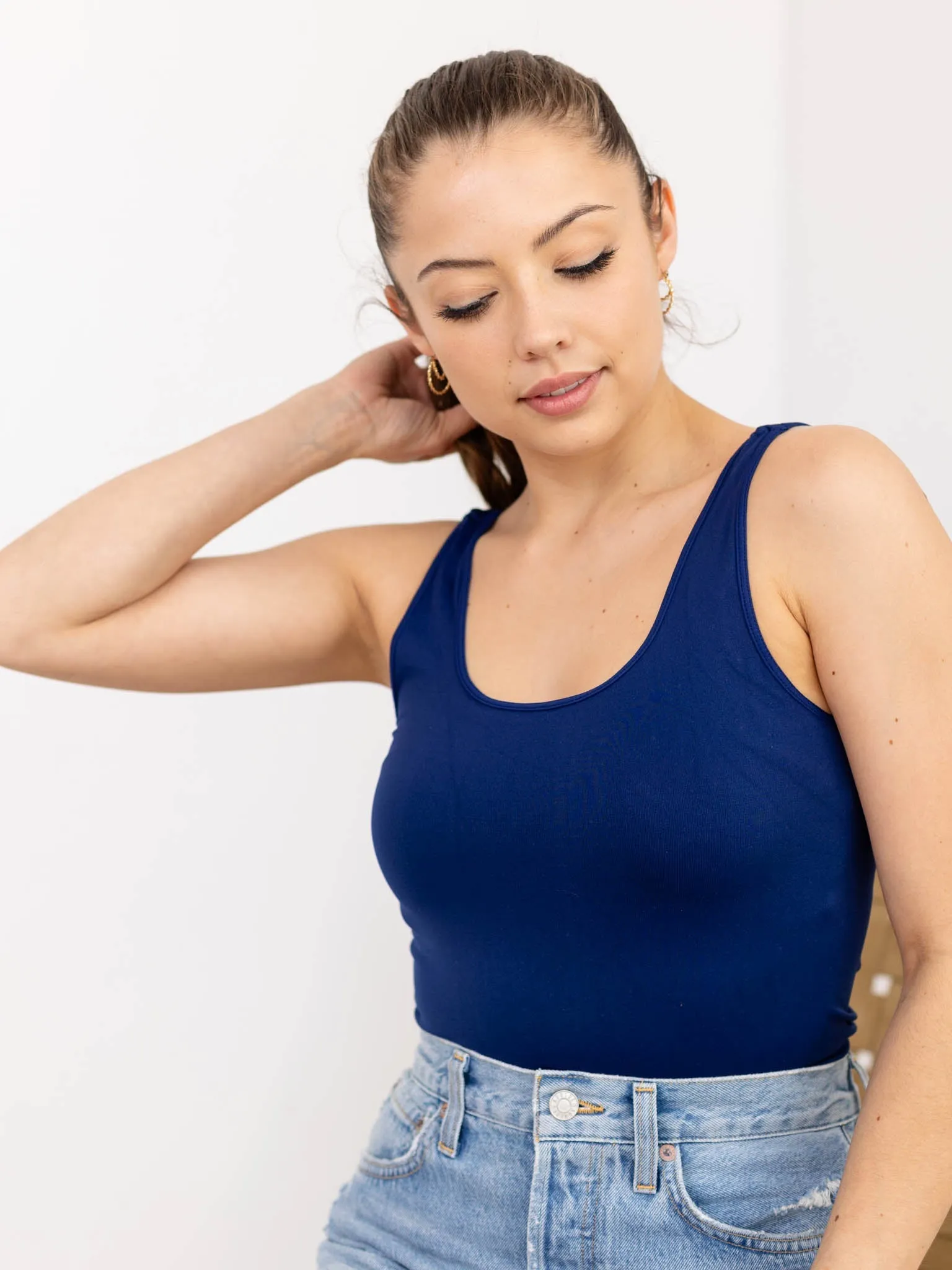 NIKIBIKI Signature Wide Strap Jersey Tank Top