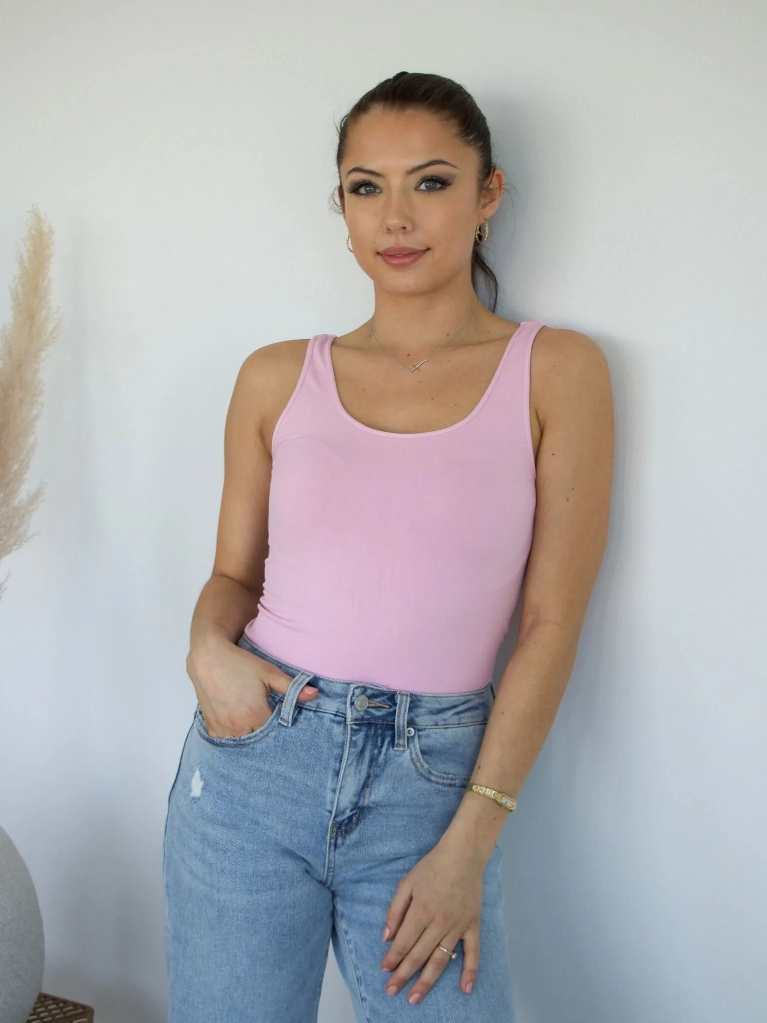 NIKIBIKI Signature Wide Strap Jersey Tank Top