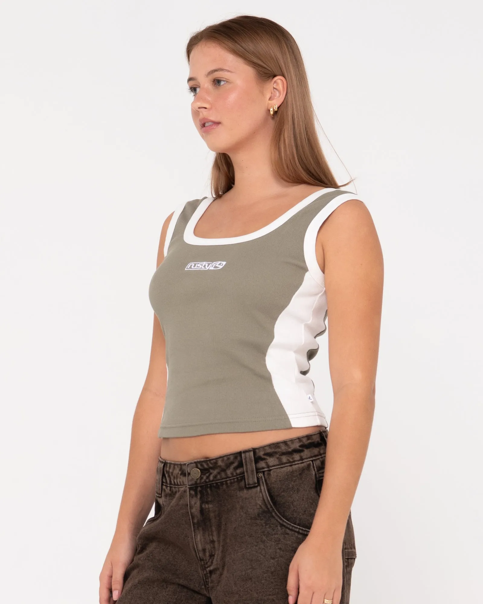 Nineties Ribbed Tank Top