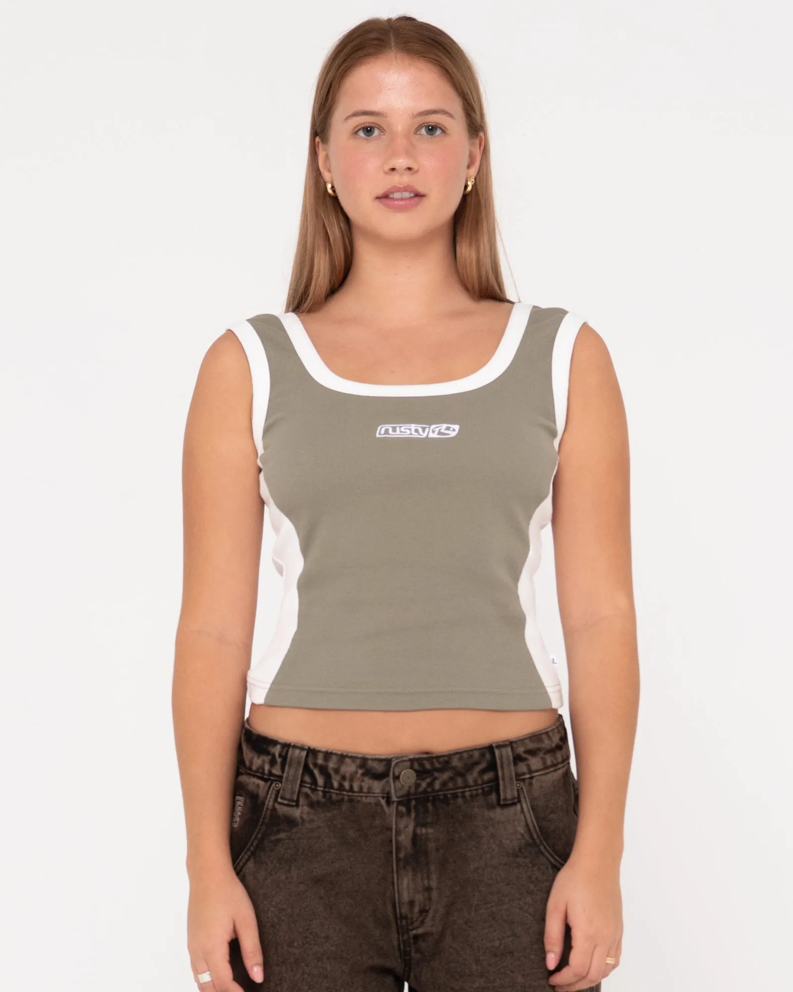 Nineties Ribbed Tank Top