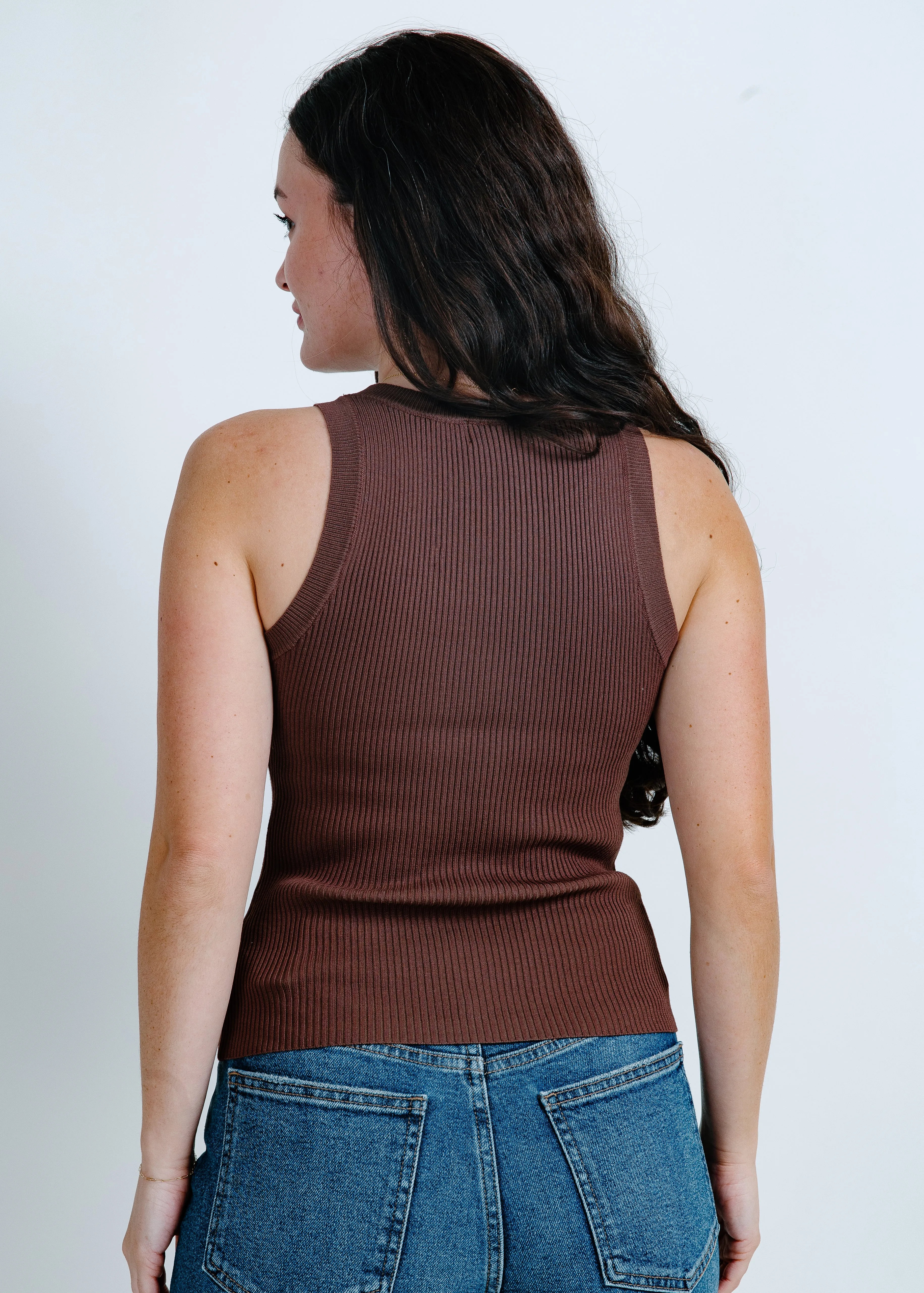 Nola Basic Tank - Brown