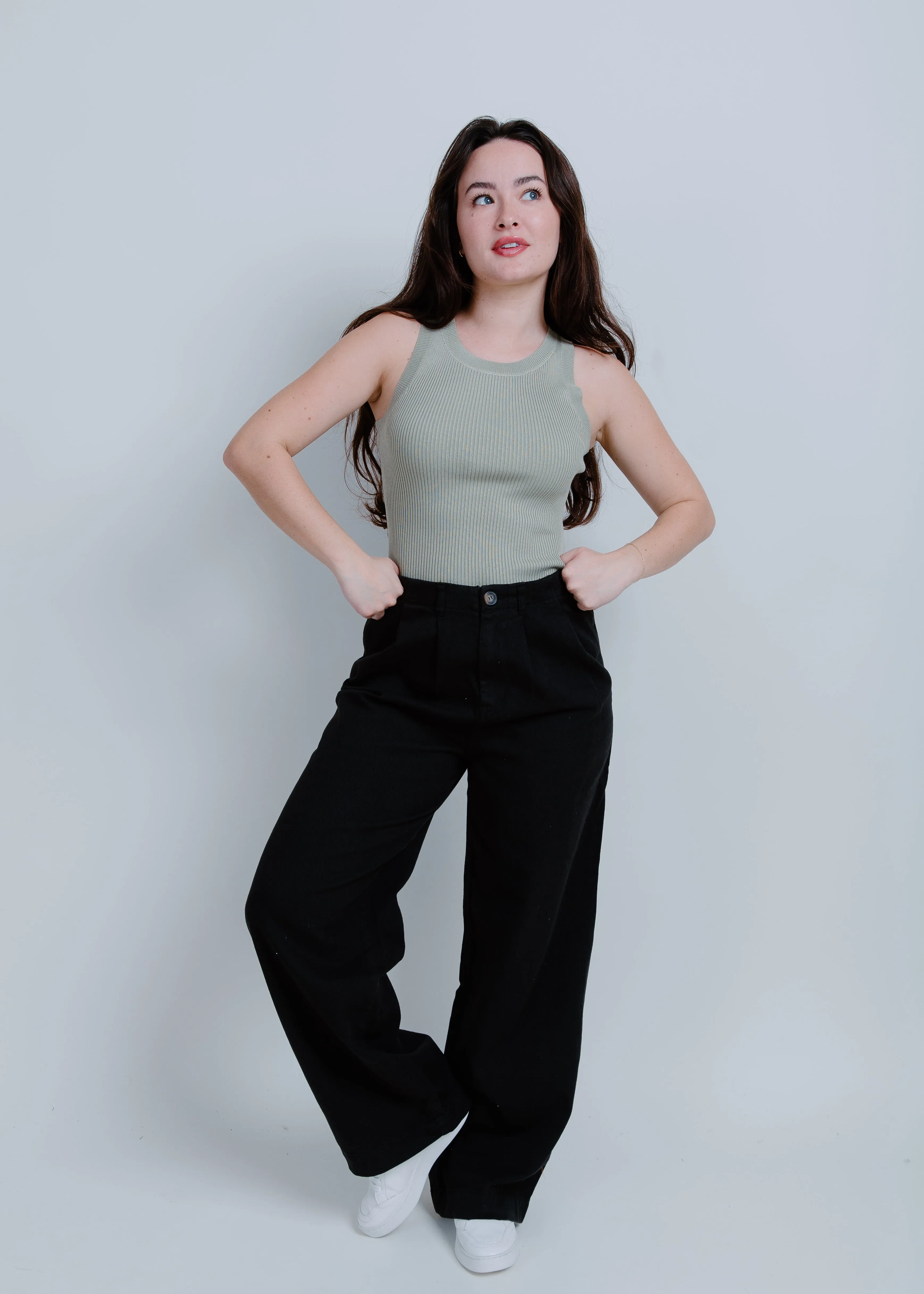 Nola Basic Tank - Olive