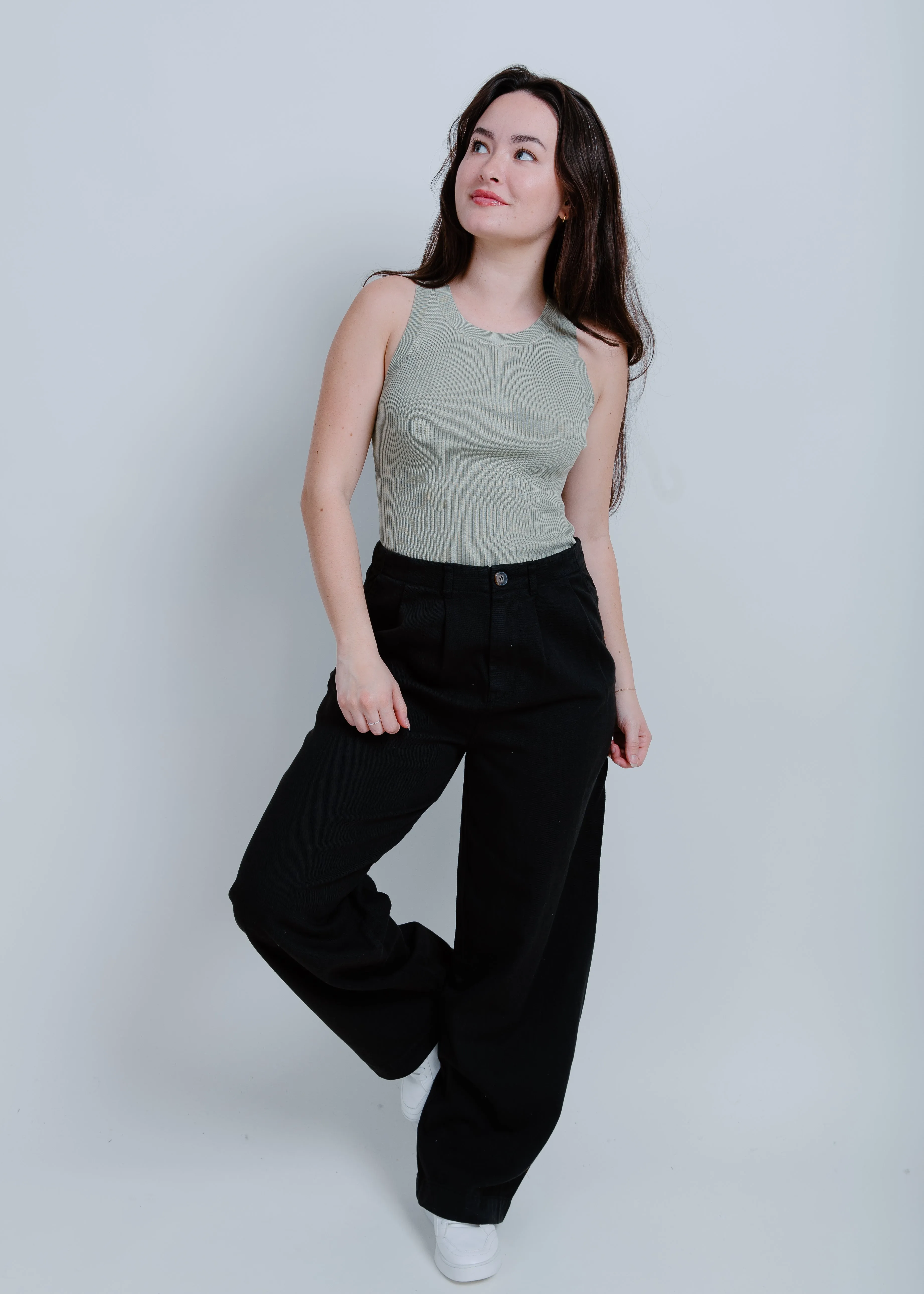 Nola Basic Tank - Olive