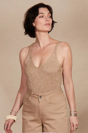 PARIS LUREX TANK TOP