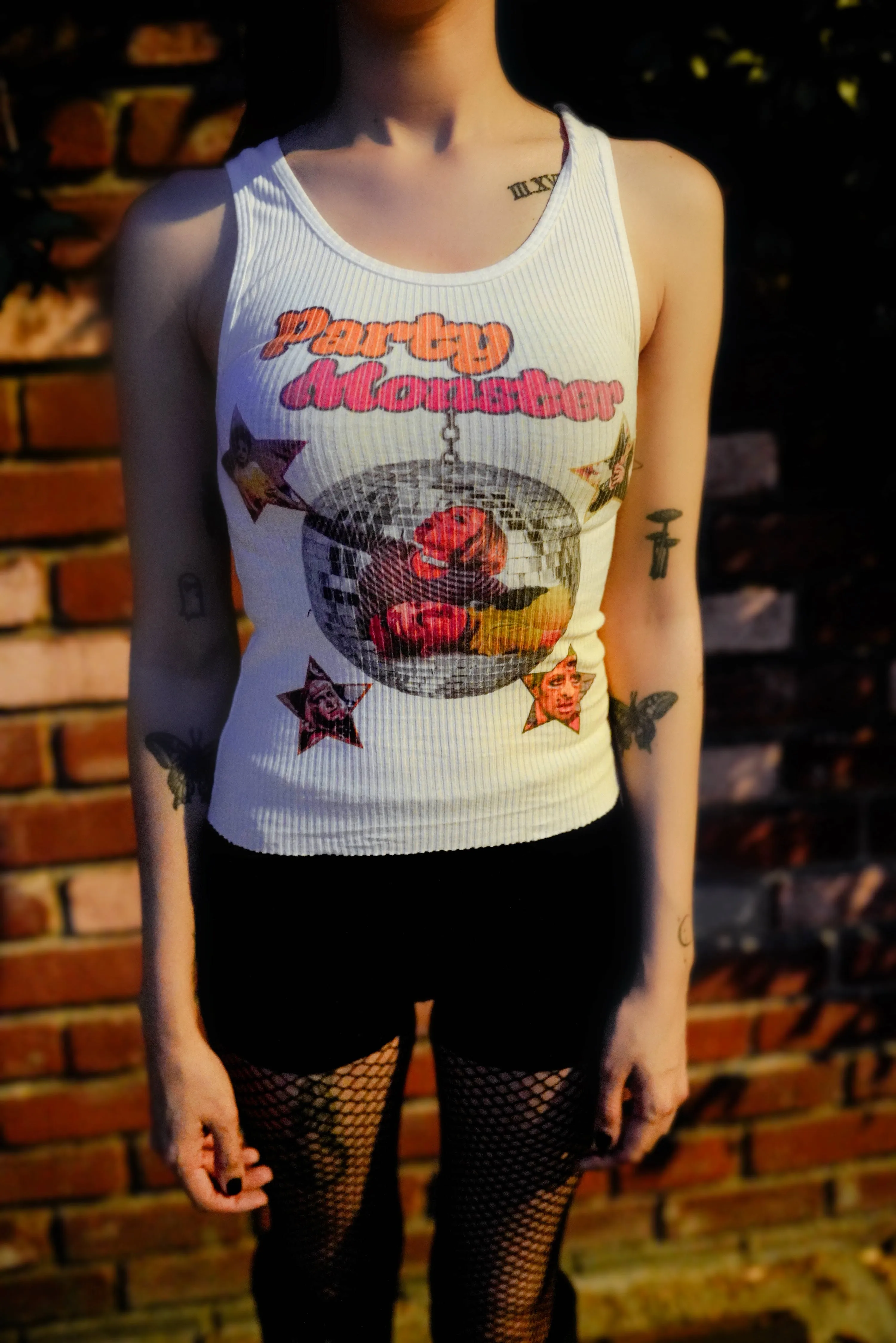 Party Monster Ribbed Tank Top