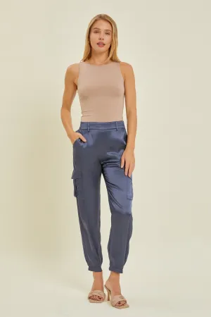 People Watching Basic Boat Neck Tank in Taupe