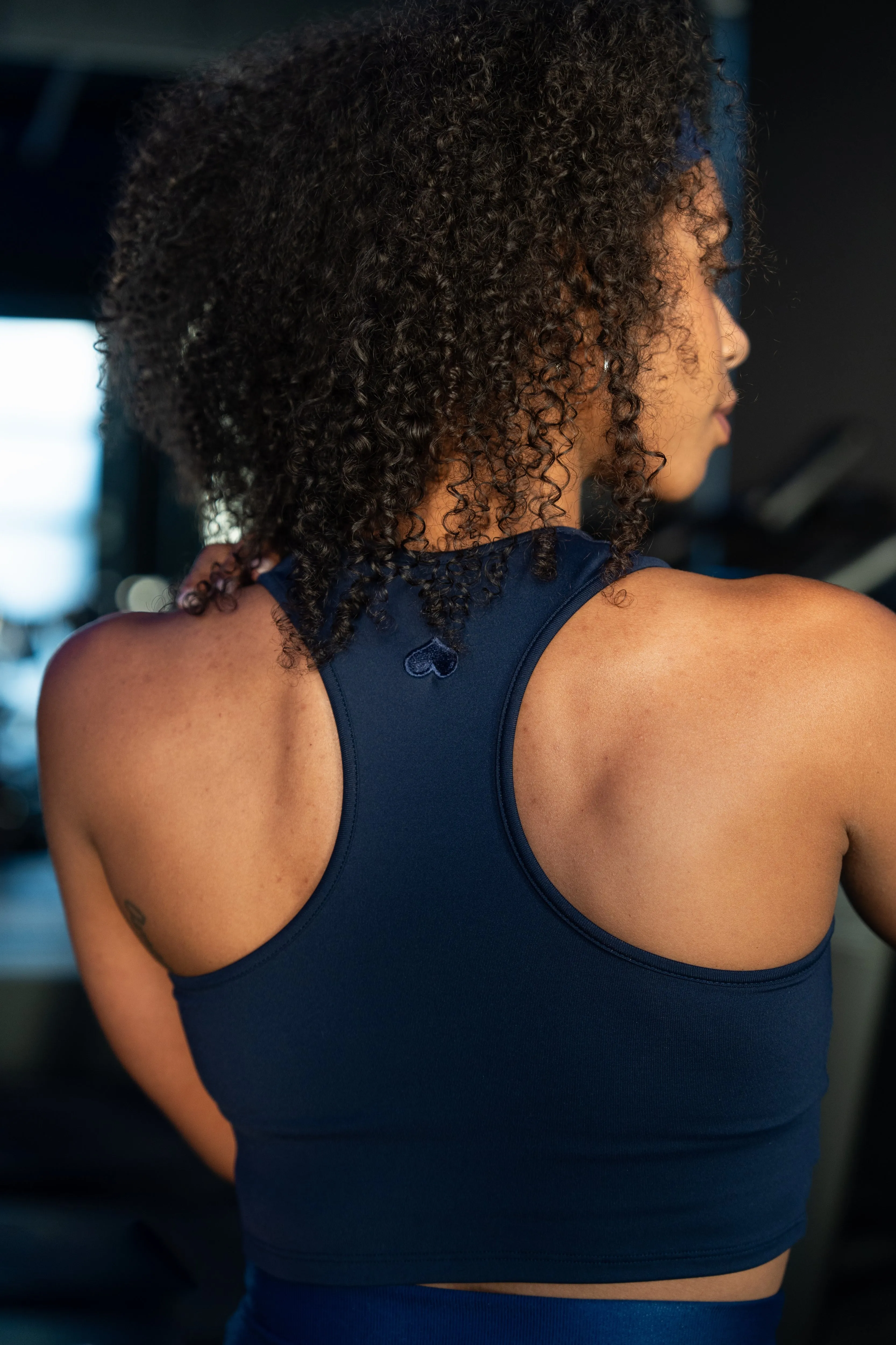 Performance Cropped Tank Midnight (FINAL SALE)
