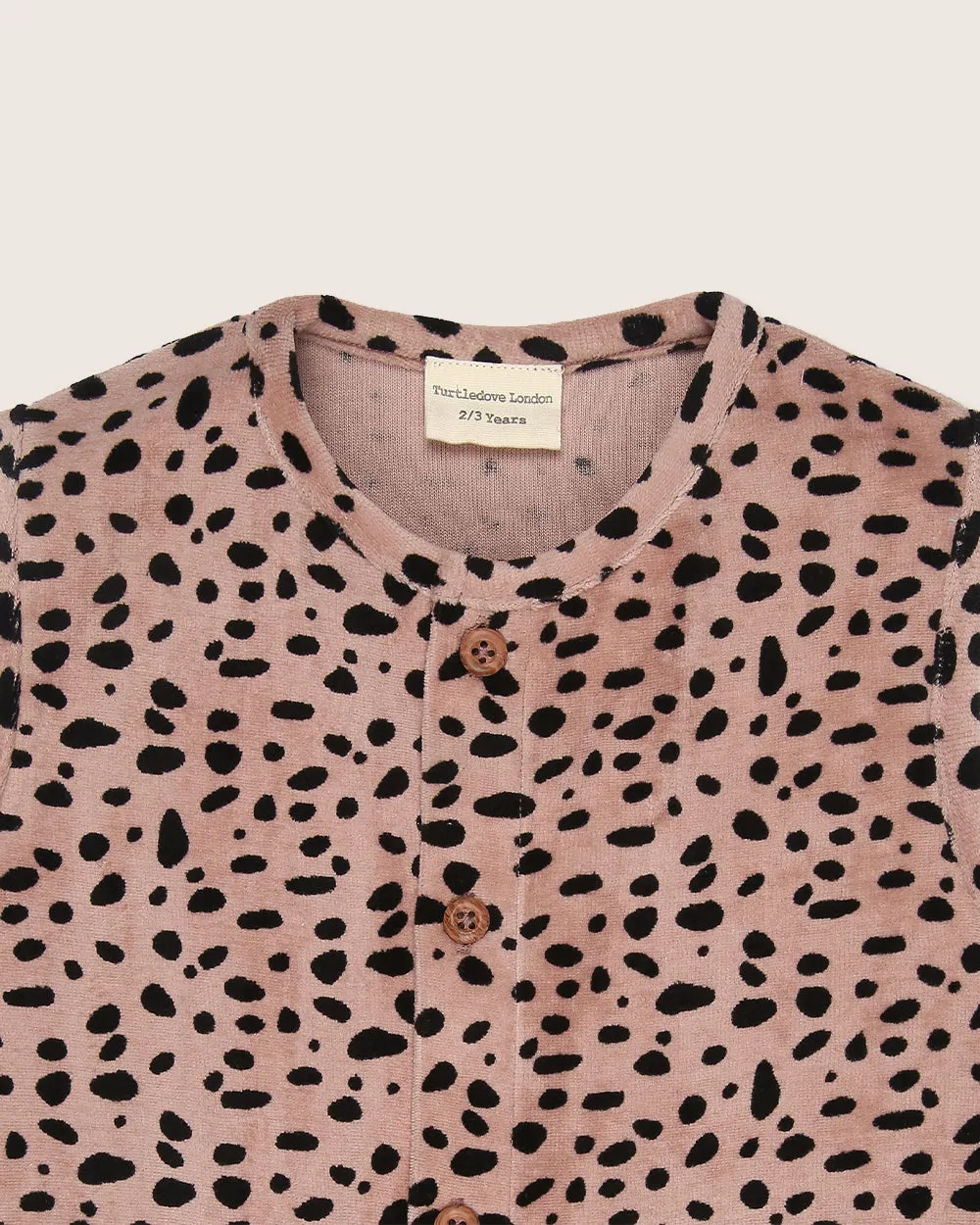 Pink Leopard Print Velour Jumpsuit