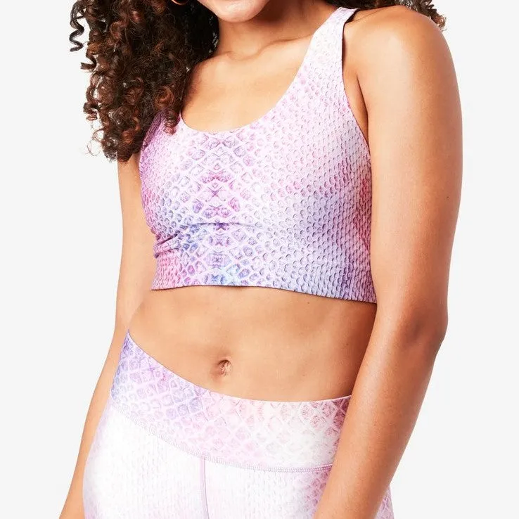 Pink Python Hi-Shine Sports Bra