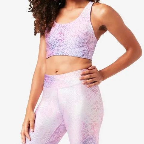 Pink Python Hi-Shine Sports Bra