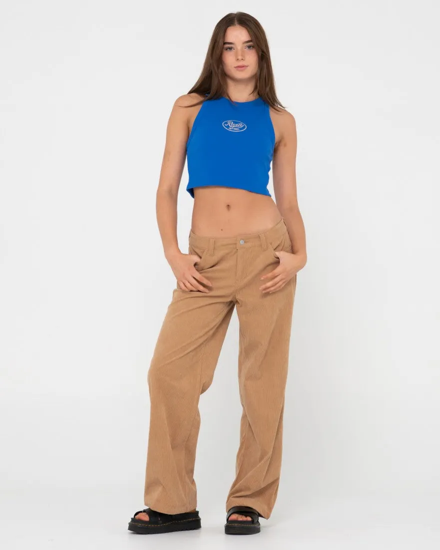 Pit Stop Ribbed Racer Tank