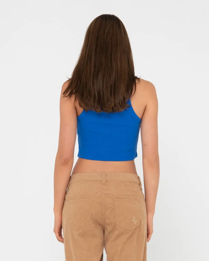 Pit Stop Ribbed Racer Tank