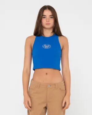 Pit Stop Ribbed Racer Tank