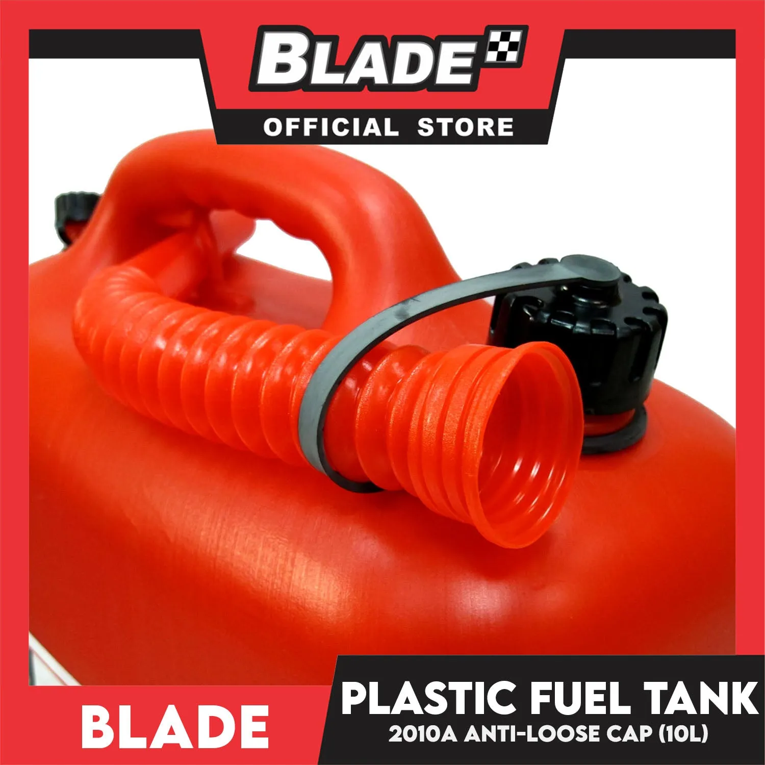 Plastic Fuel Tank 10-Liter Capacity 2010A (Red)