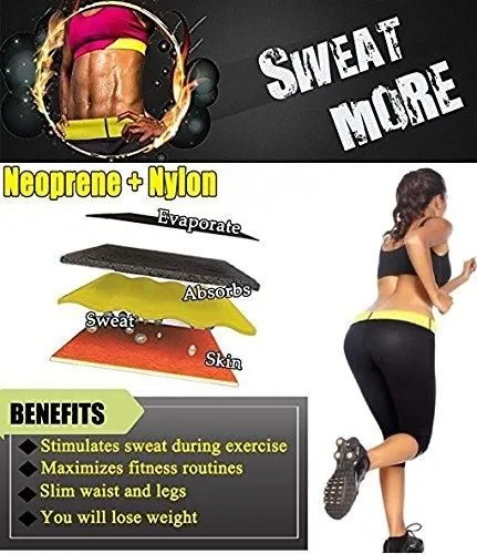 Plus Size Sauna Pants - Waist Slimming Capris ~ Weight Loss Enhancer!