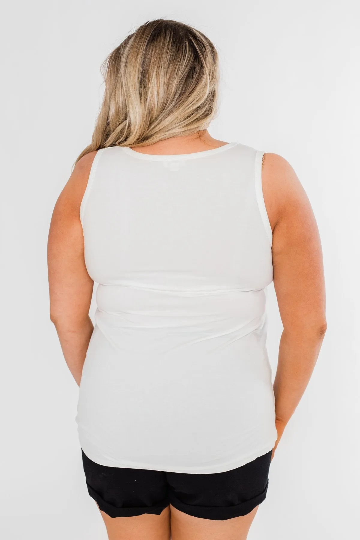Pocketful of Color Tank Top- Ivory