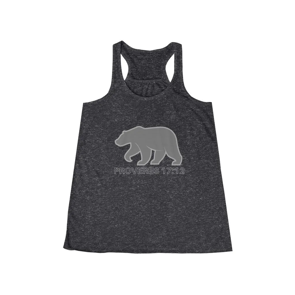 Proverbs 17:12 Flowy Racerback Tank