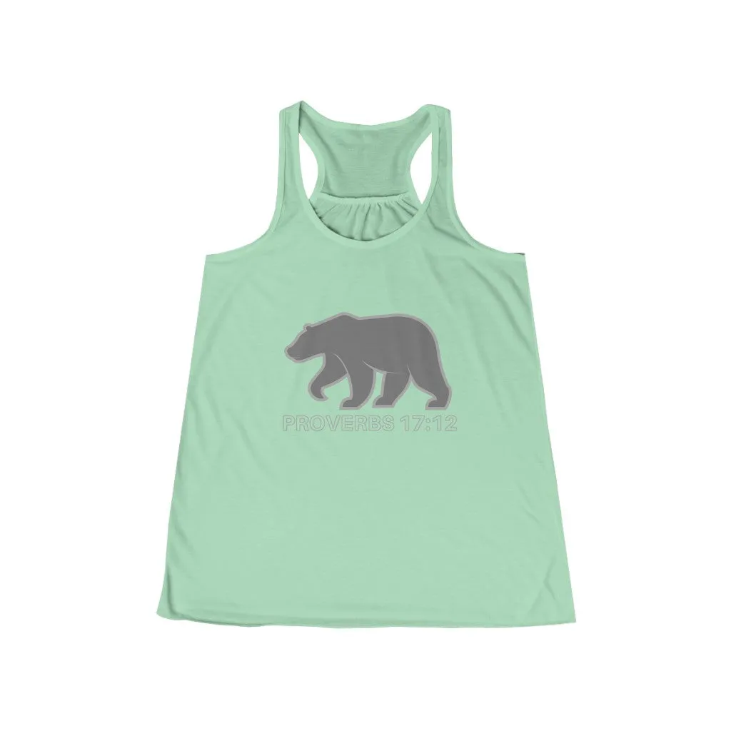 Proverbs 17:12 Flowy Racerback Tank