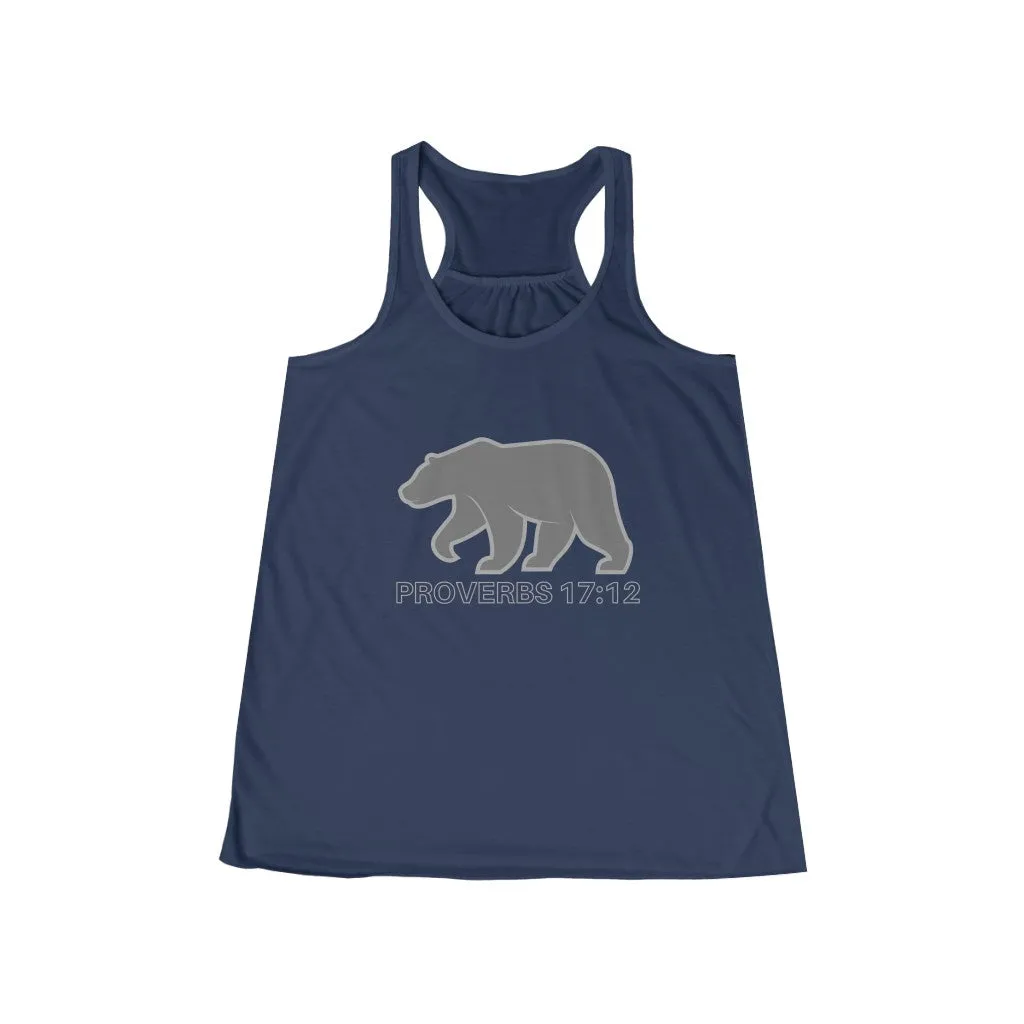 Proverbs 17:12 Flowy Racerback Tank