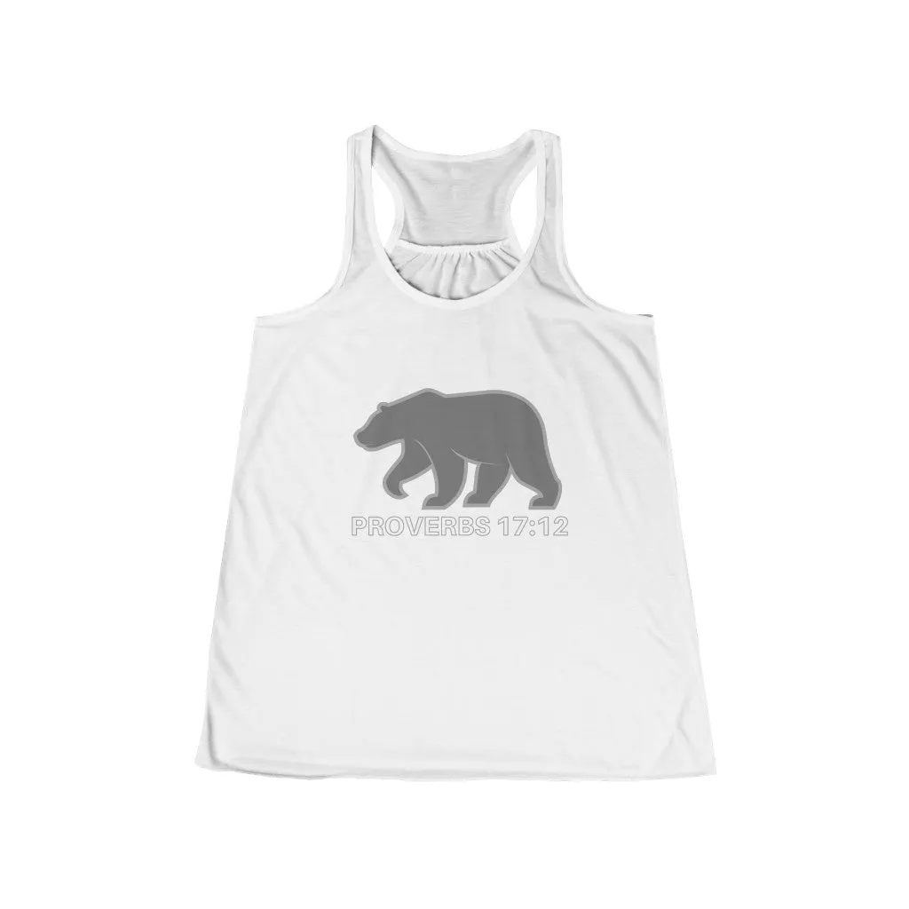 Proverbs 17:12 Flowy Racerback Tank