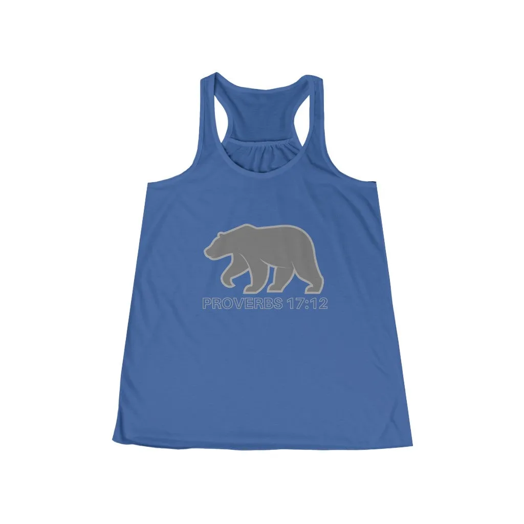 Proverbs 17:12 Flowy Racerback Tank