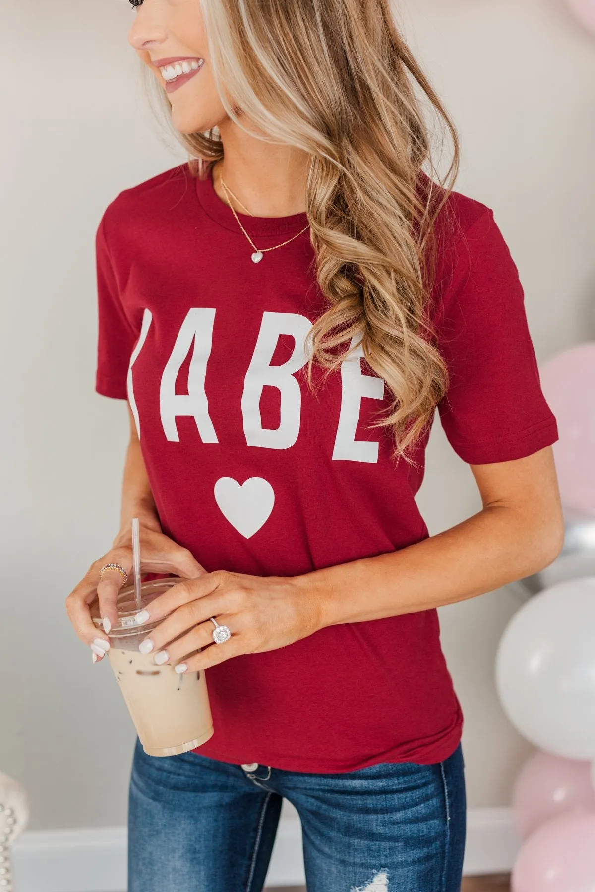 "Babe" Graphic Tee- Red