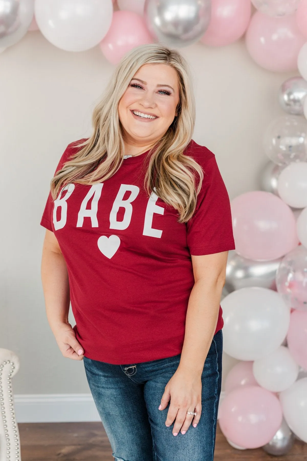 "Babe" Graphic Tee- Red