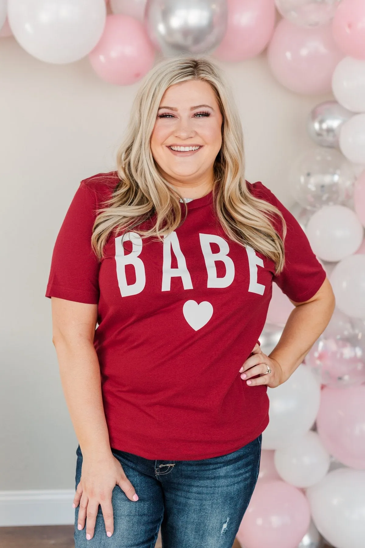 "Babe" Graphic Tee- Red
