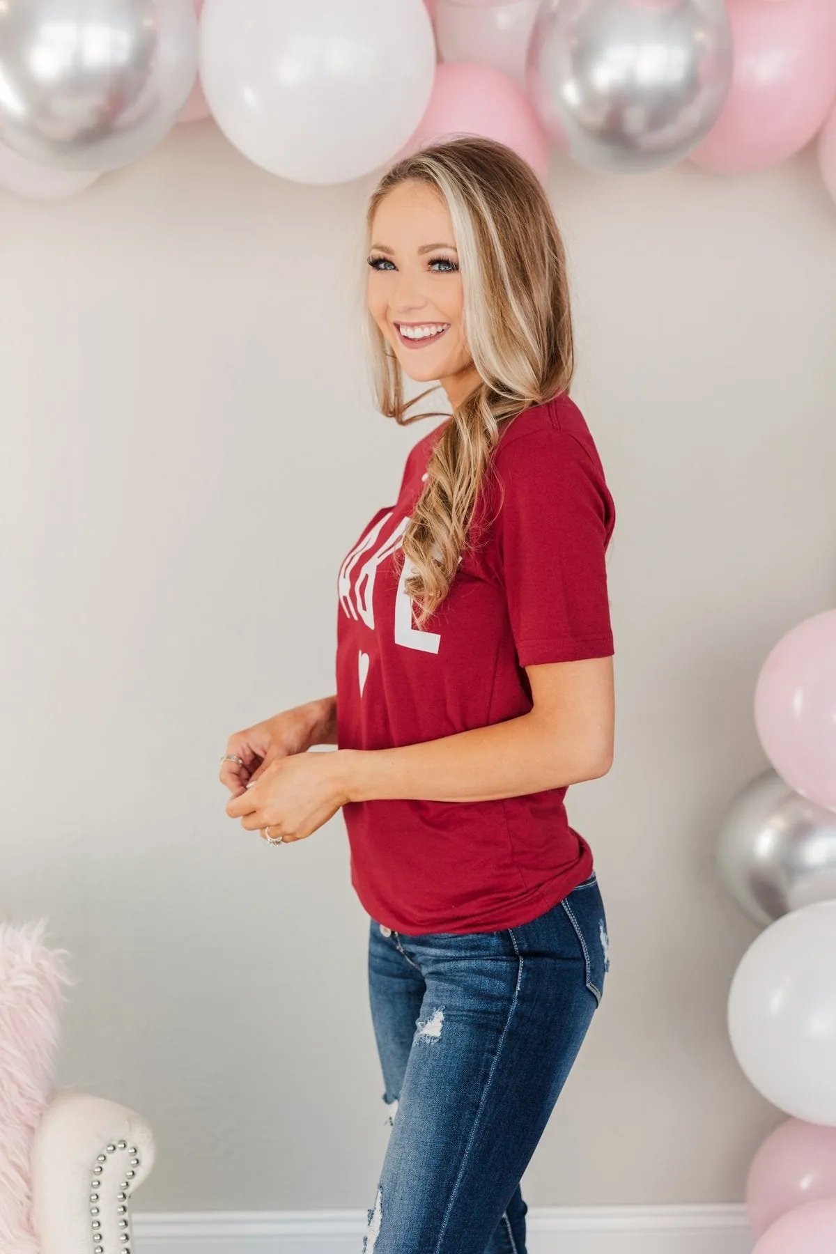 "Babe" Graphic Tee- Red
