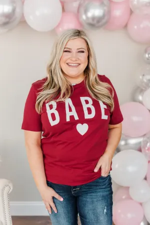 "Babe" Graphic Tee- Red