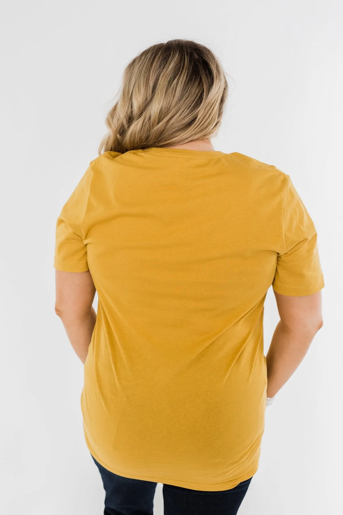 "Bee Kind" Ephesians 4:32 Graphic Tee- Mustard