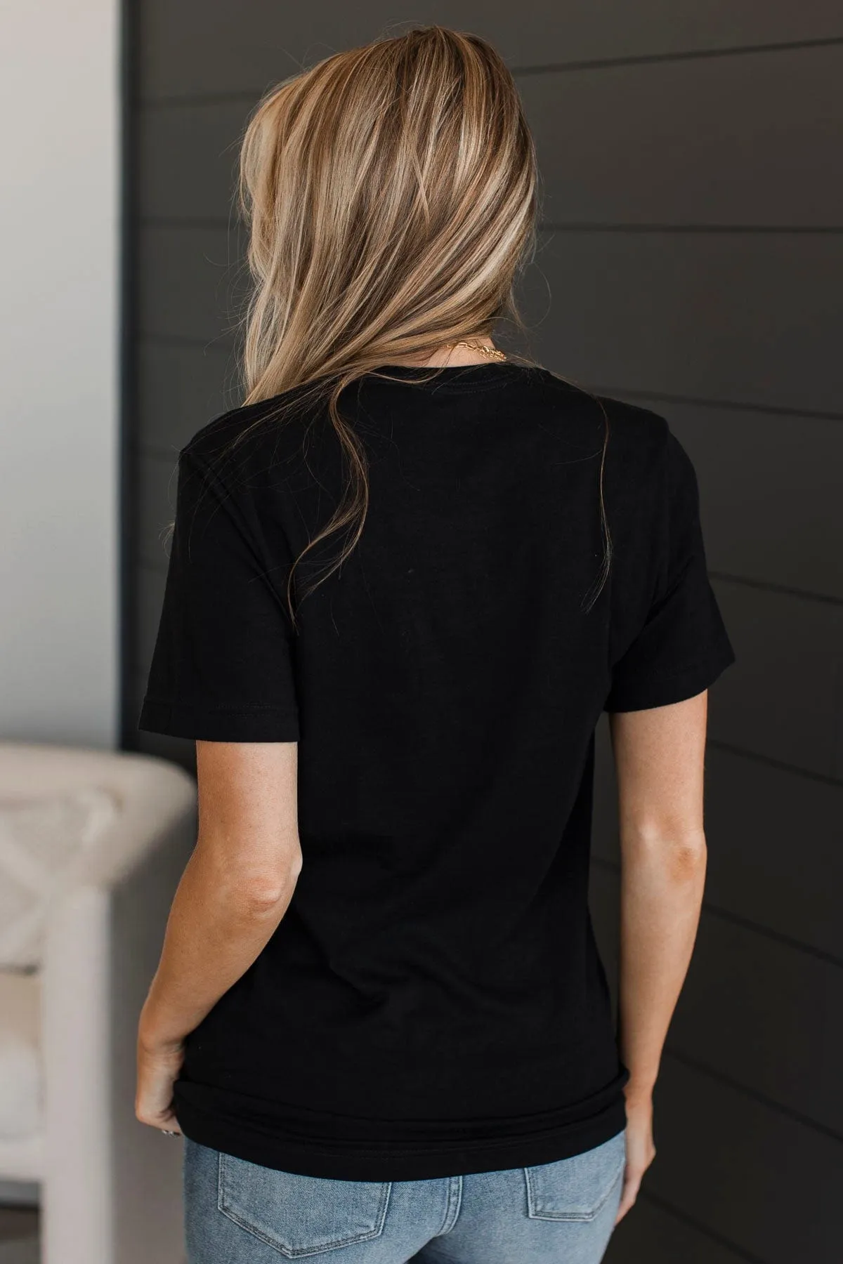 "Flower Market" Graphic Tee- Black