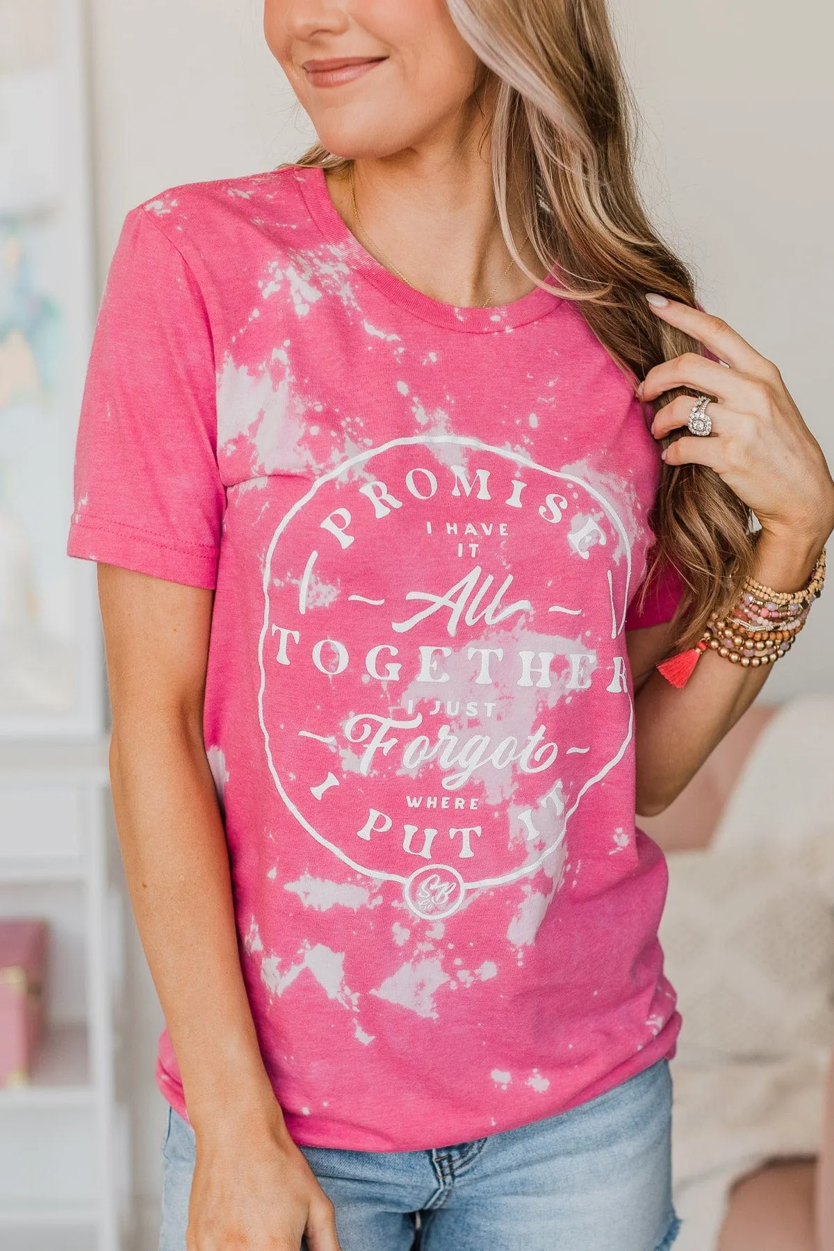 "Have It All Together" Graphic Tee- Pink