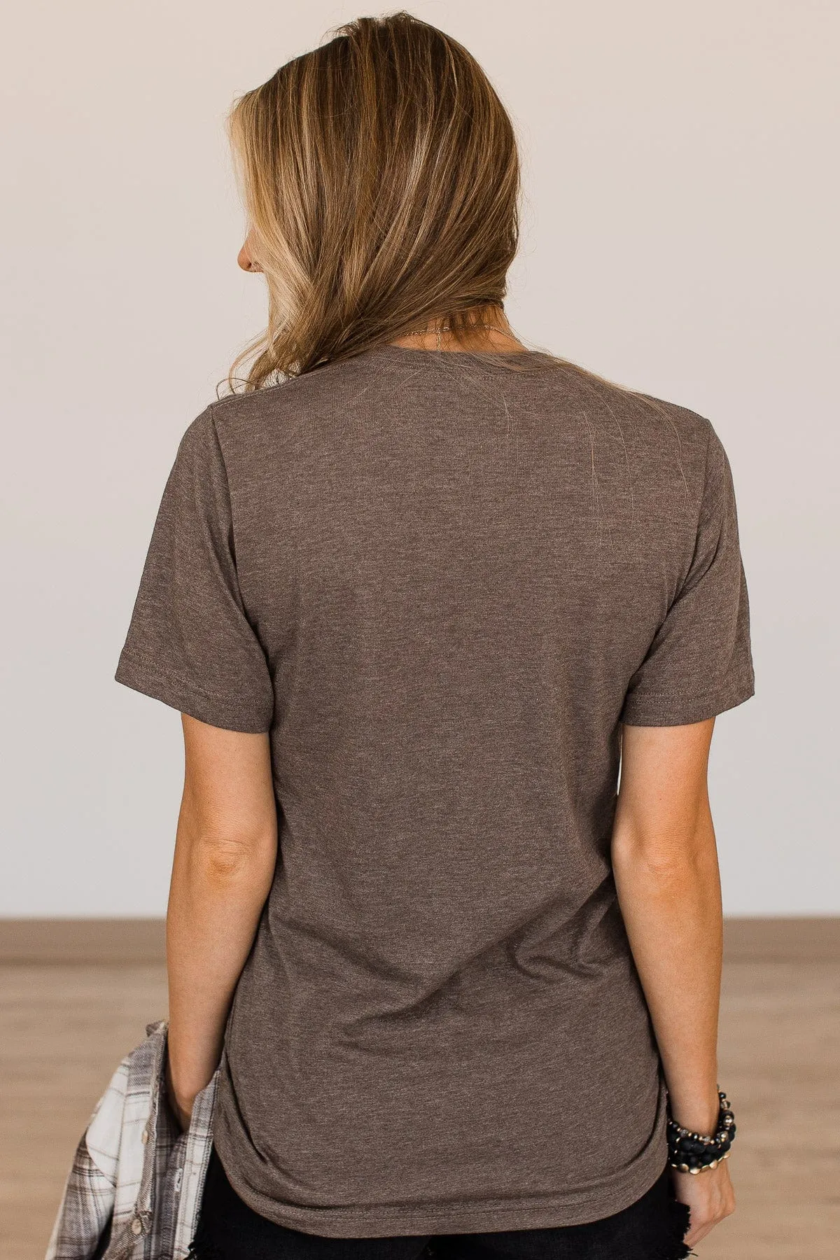 "Support Local Farmers" Graphic Tee- Dark Mocha