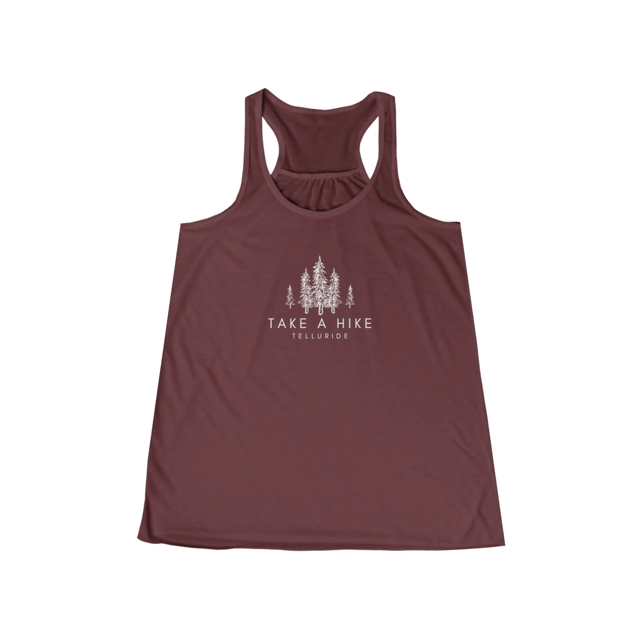 "Take A Hike" Women's Flowy Telluride Racerback Tank Top