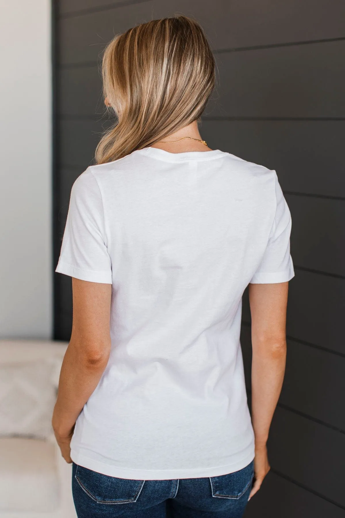 "Take The Long Way Home" Graphic Tee- White