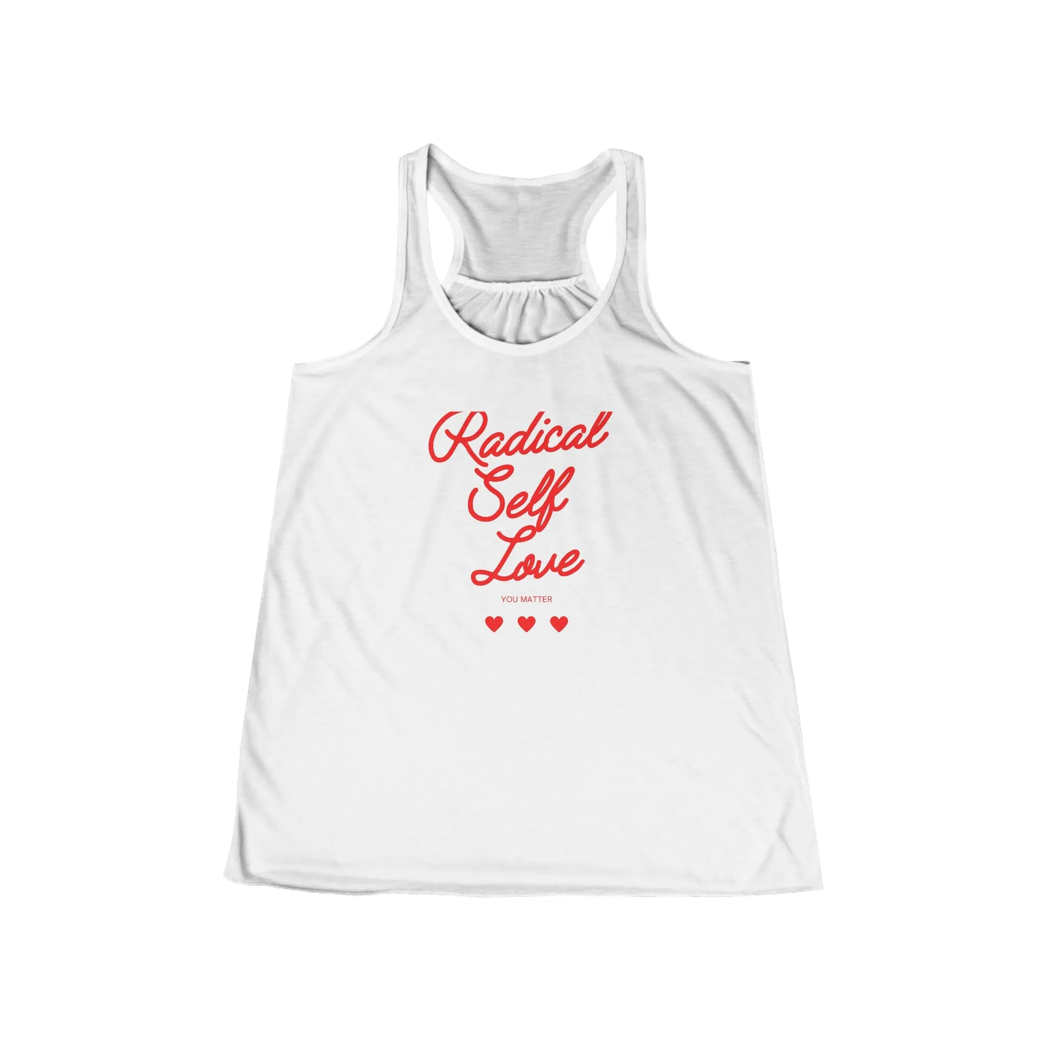 Radical Self Love White Racerback Tank