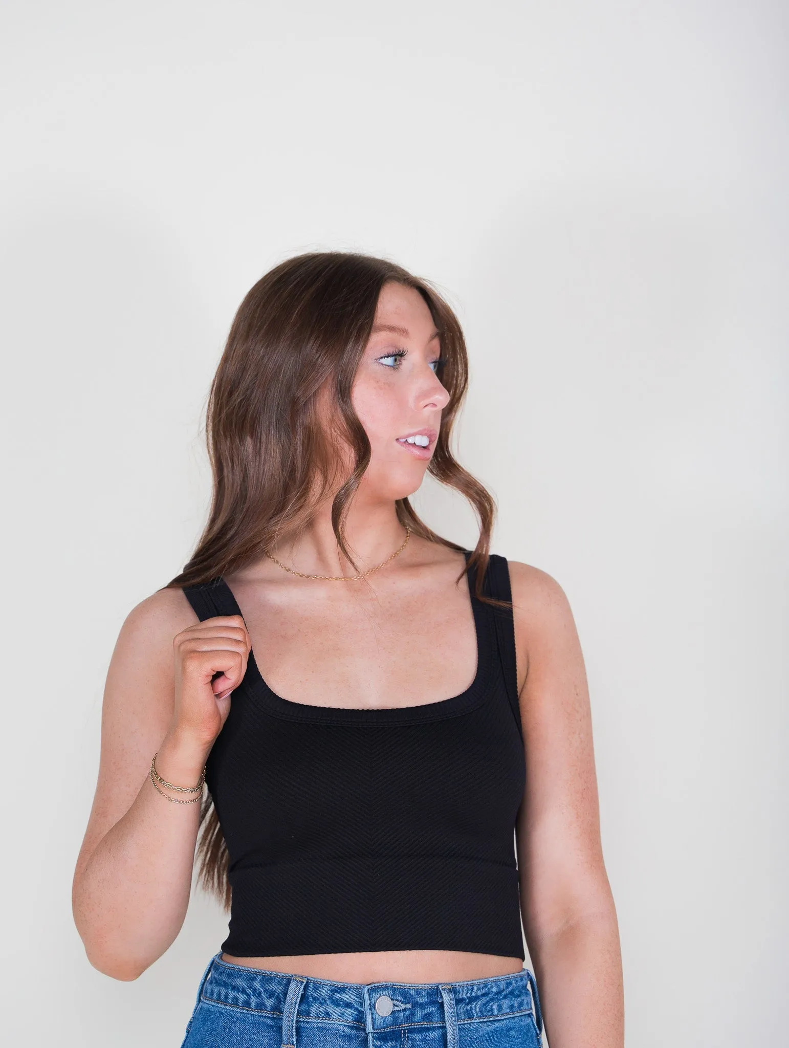 Ray Ribbed Crop Top