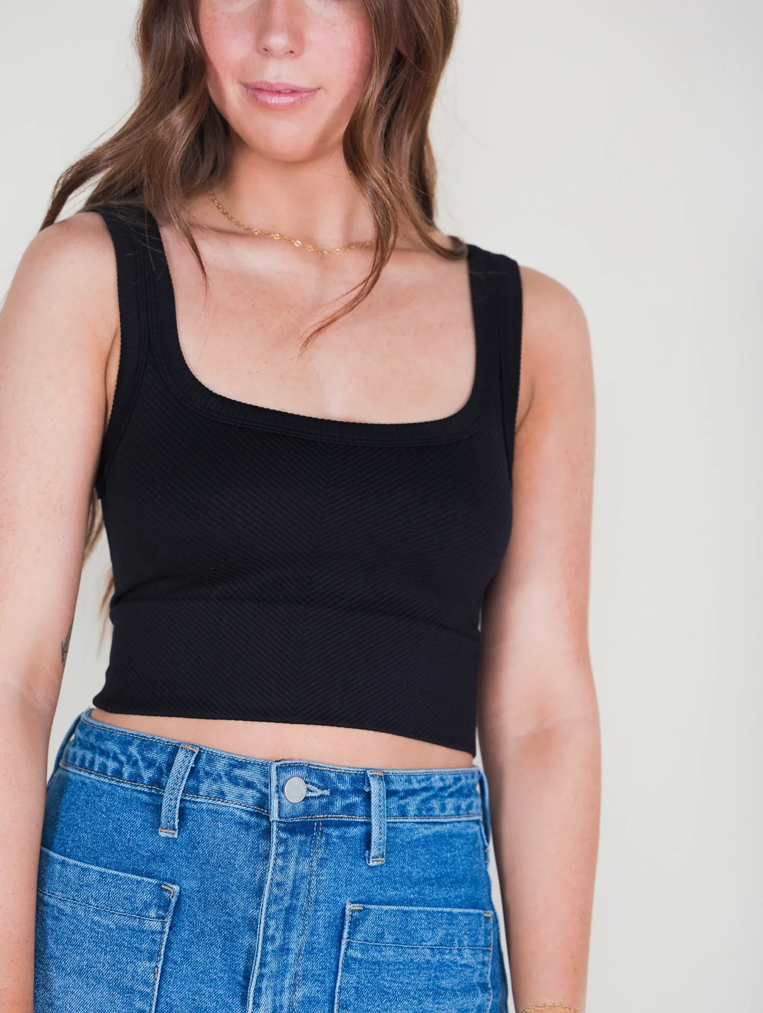Ray Ribbed Crop Top