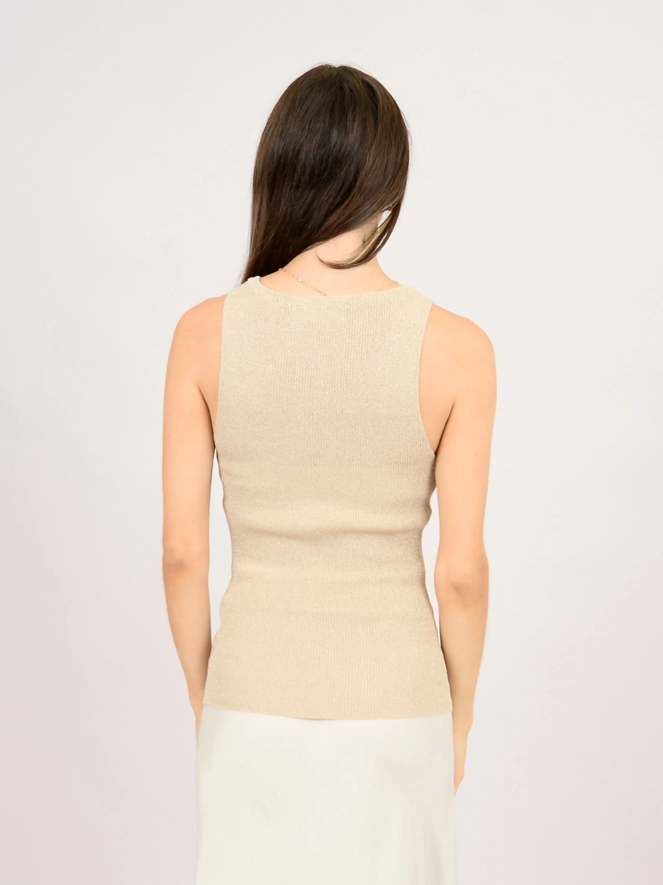 RD STYLE Glitter Knit Tank Top