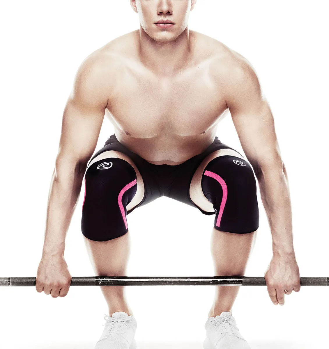Rehband RX Knee Sleeve - 7mm - Black/Pink