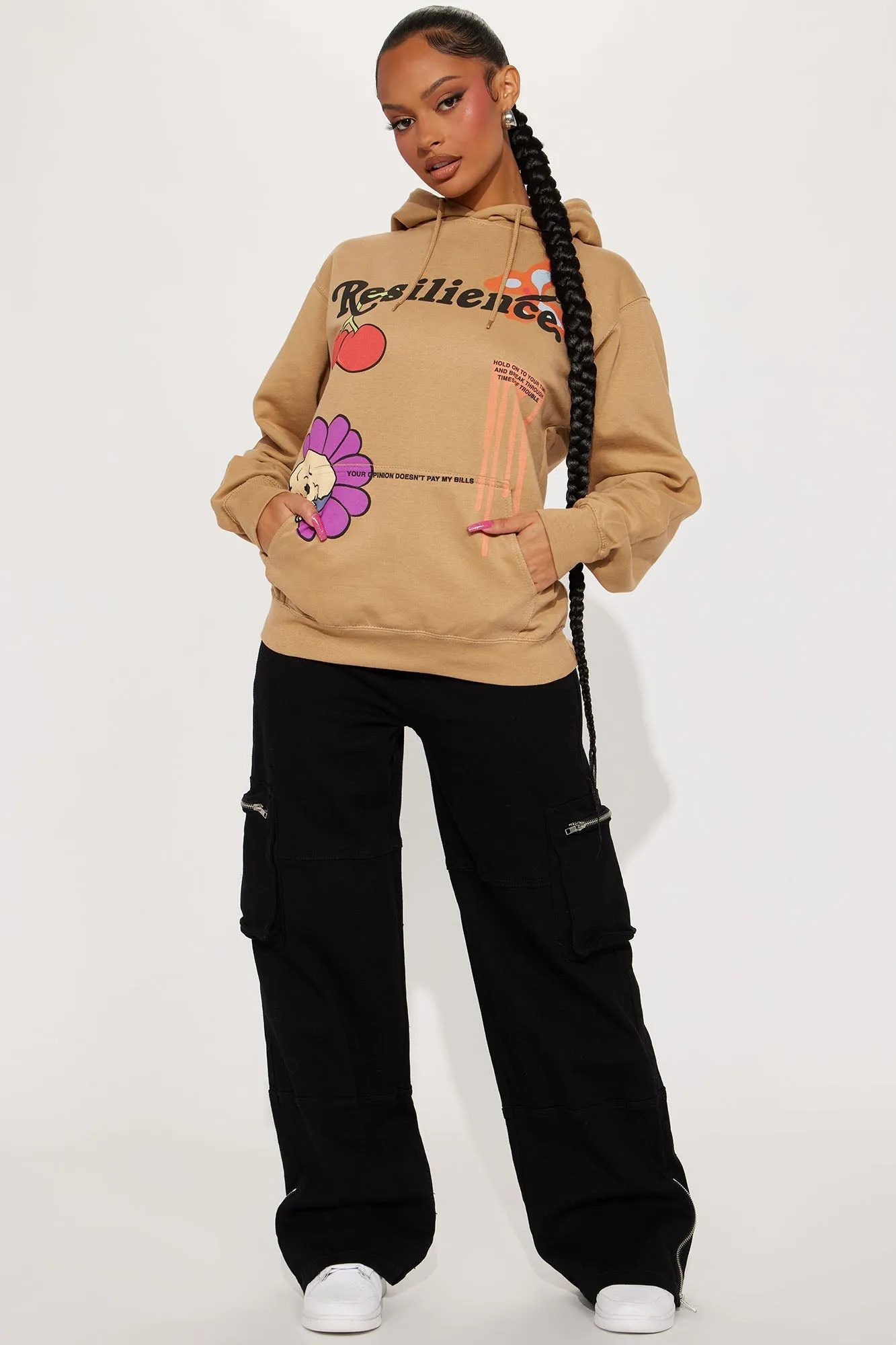 Resilience Graphic Hoodie - Nude