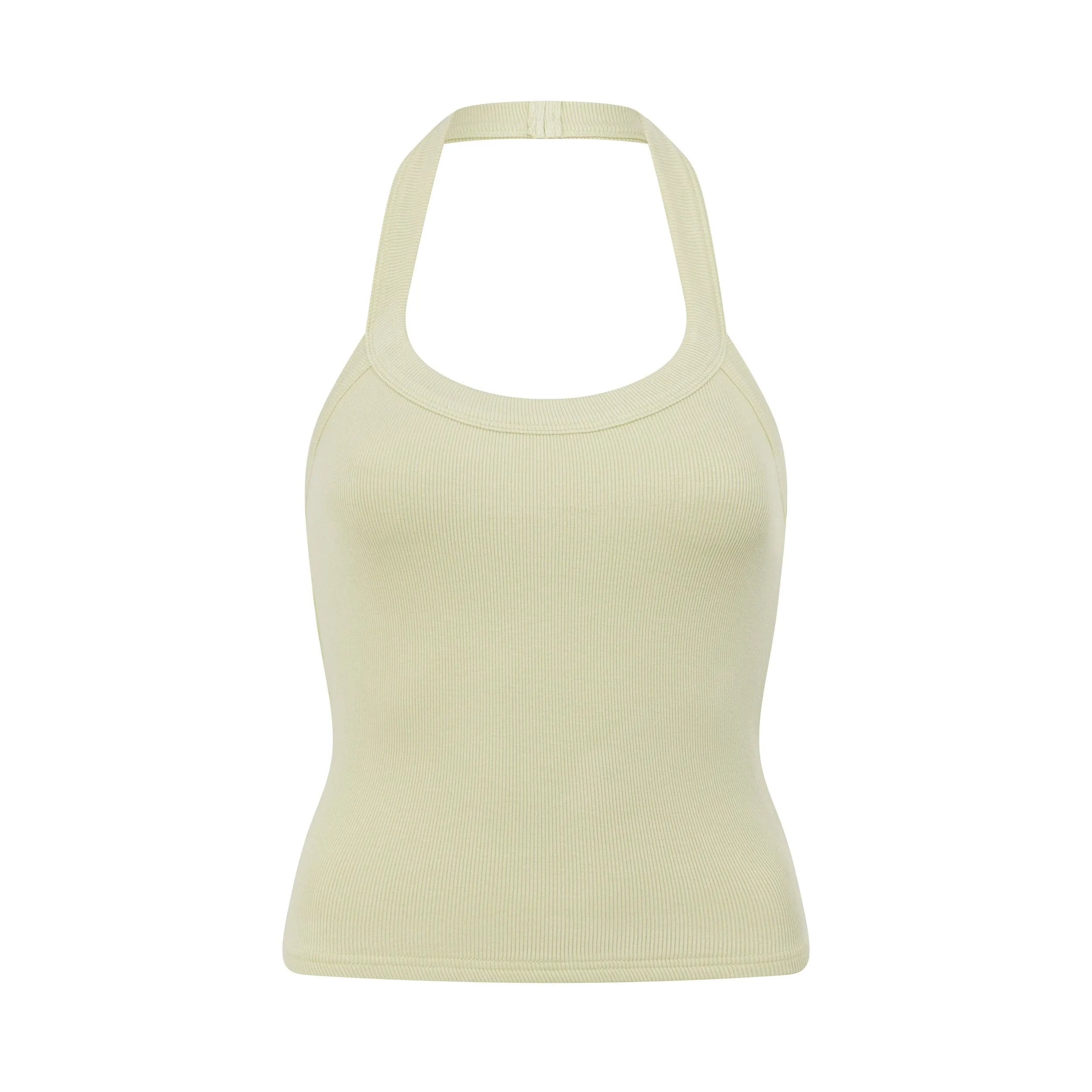 Ribbed Halter Tank - Matcha