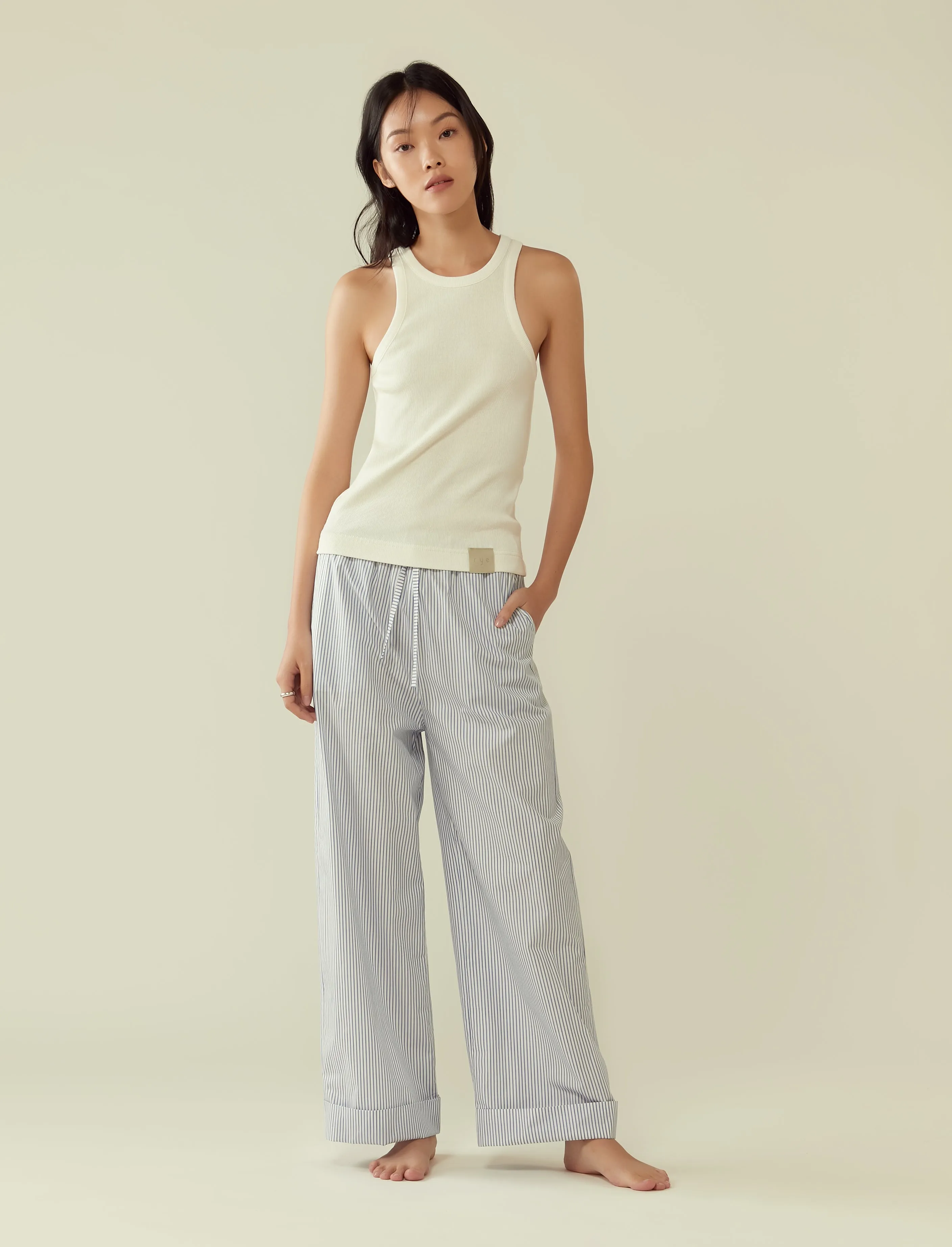 ribbed jersey tank