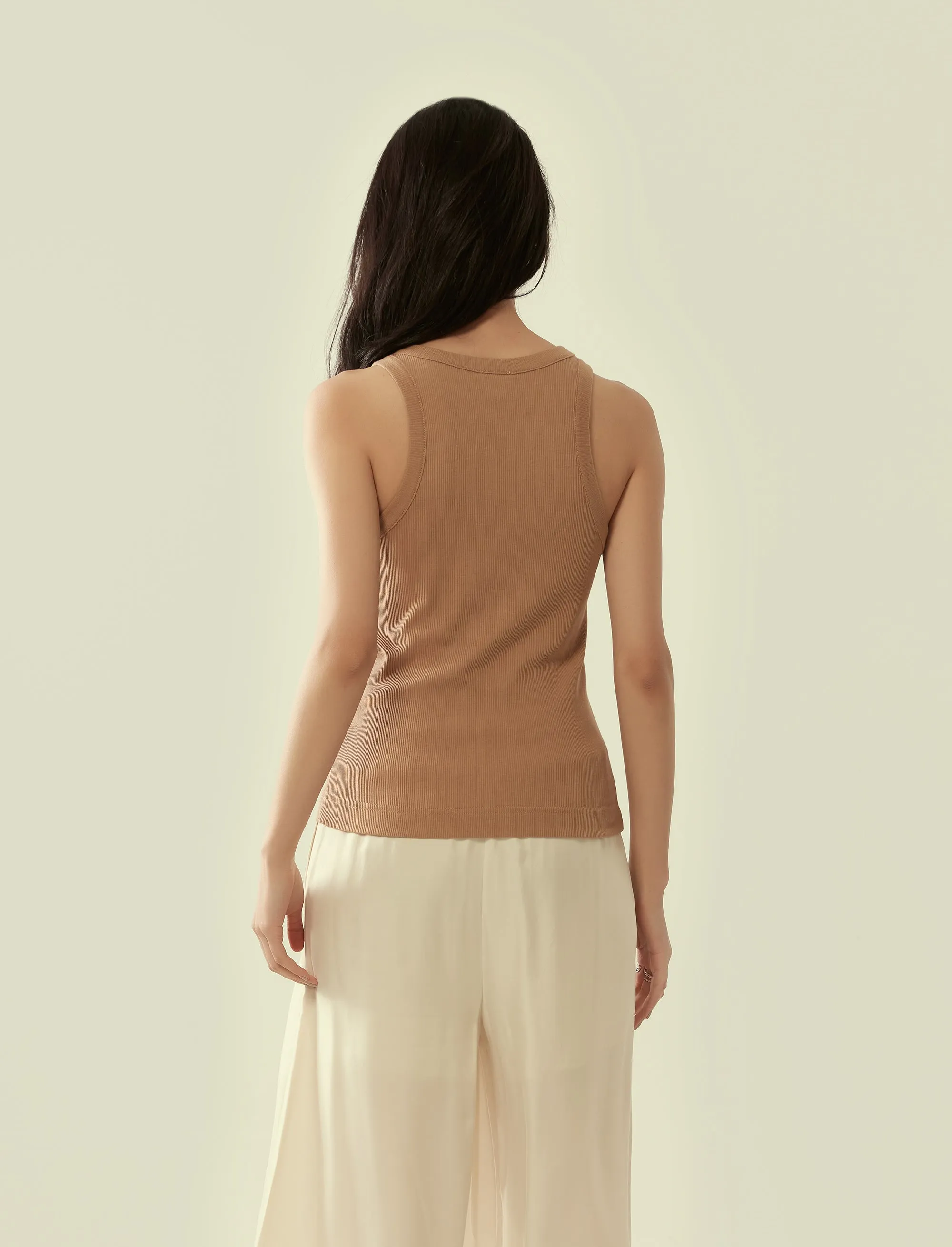 ribbed jersey tank