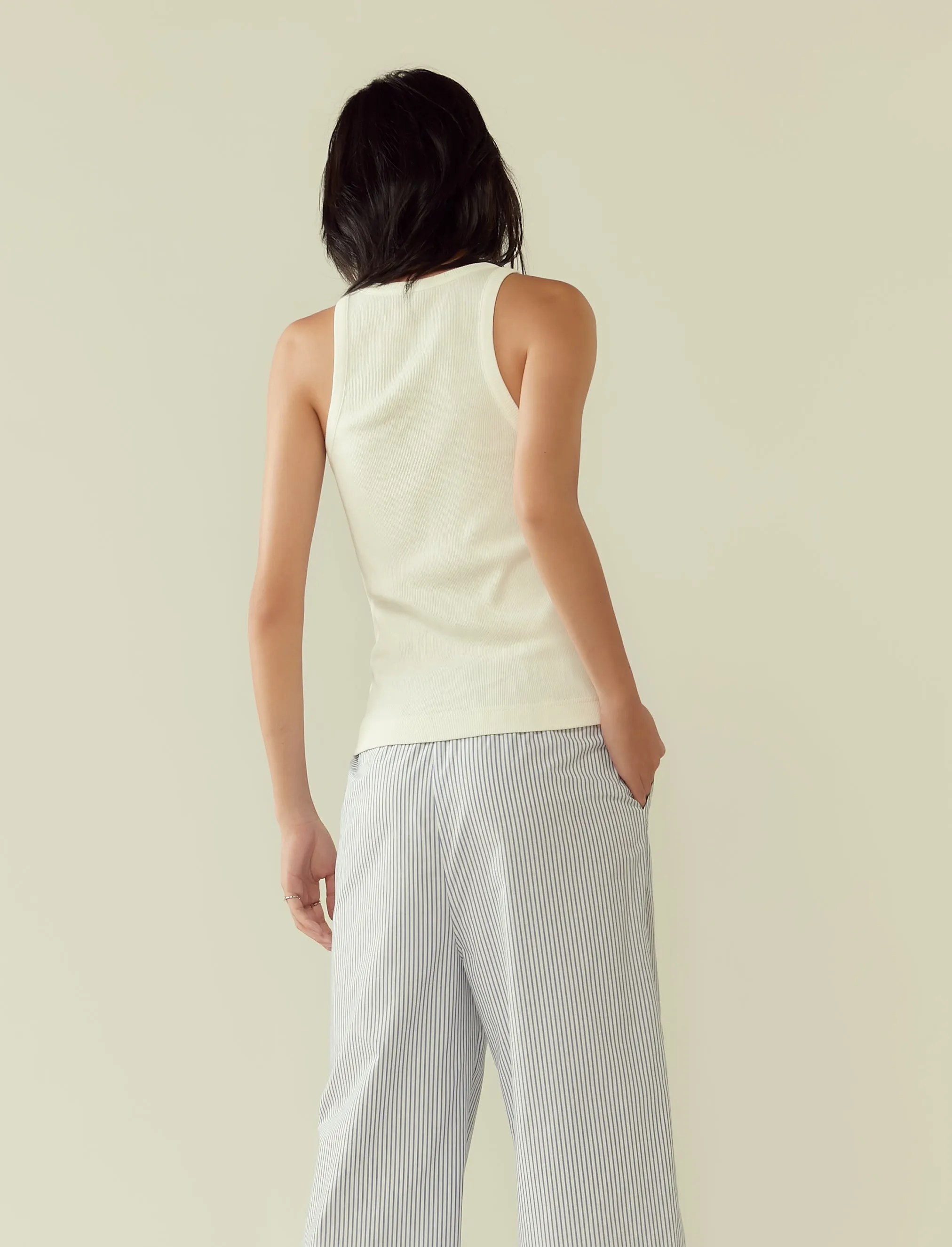 ribbed jersey tank