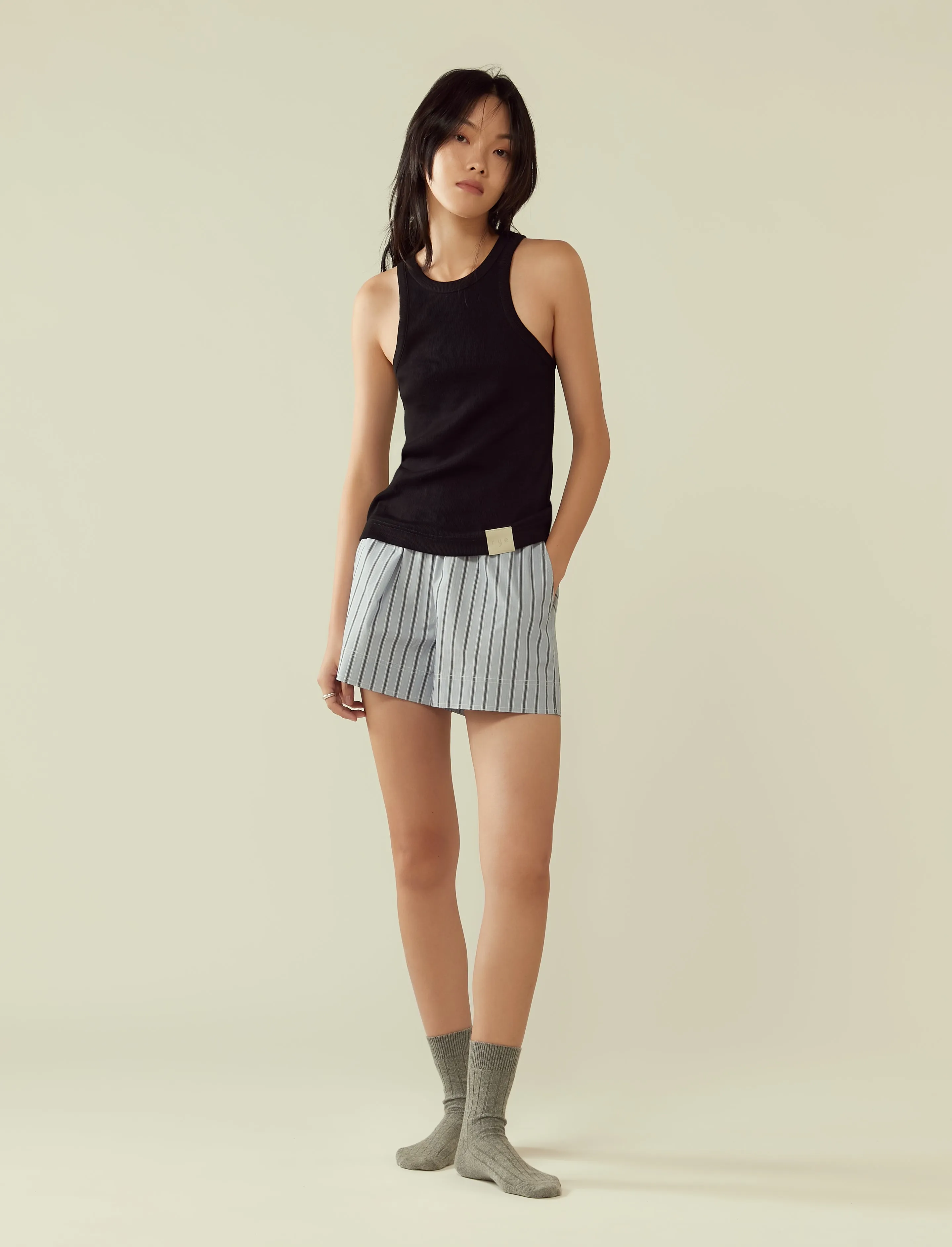 ribbed jersey tank