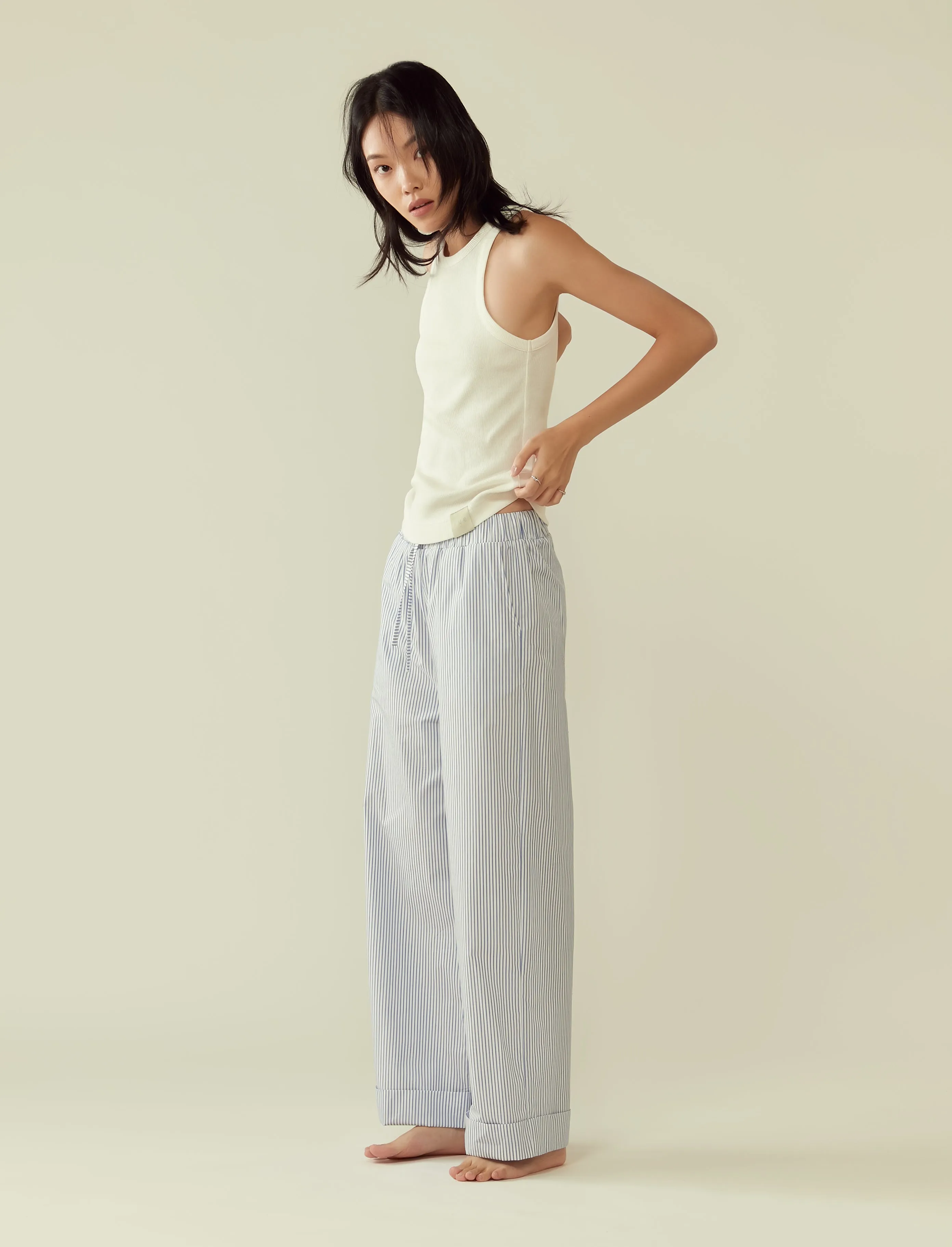 ribbed jersey tank